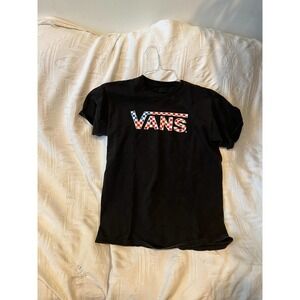 VANS Black T-Shirt, Men's M